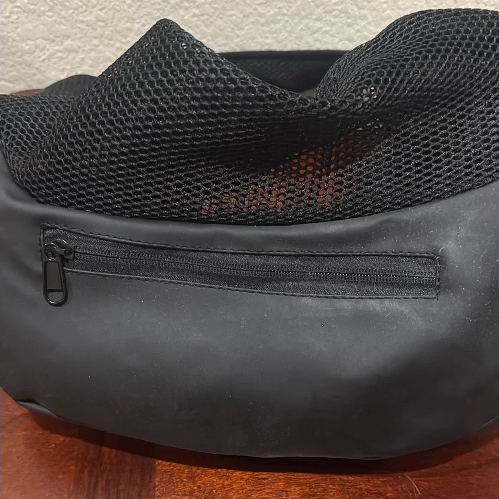 Pink and Black Mesh Pet Sling Carrier